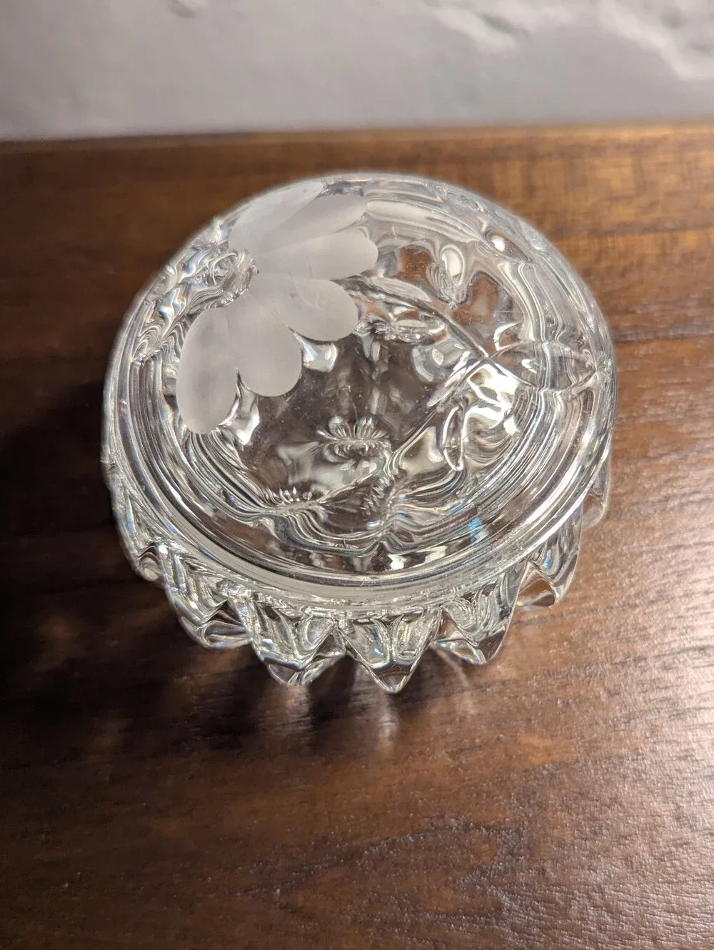 Princess House Romance Collection Glass Vanity Box